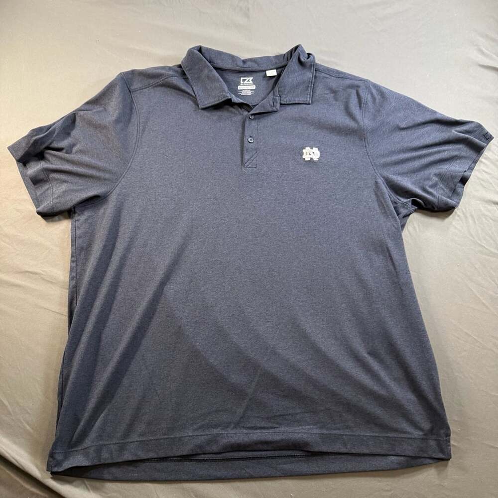 Cutter & Buck Notre Dame Fighting Irish Polo Navy Performance